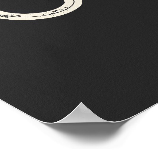 Poster Cowboy Western Typography Wall Art Cabine (Coin)