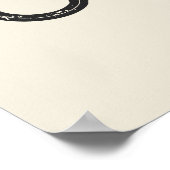 Poster Cowboy Western Typography Wall Art Cabine (Coin)