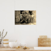 Poster Cowboys Calgary Alberta circa 1883 (Cuisine)