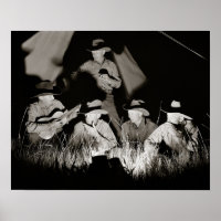 Cowboys du Montana, 1939. Photo vintage