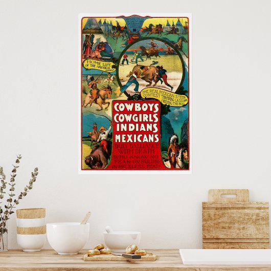 Poster Cowboys - Imprimer (Cuisine)