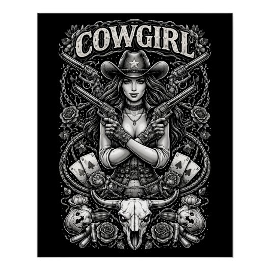 Poster Cowgirl de fer (Devant)