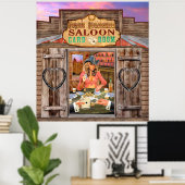 POSTER COWGIRL DE GAMBLIN (Bureau à domicile)