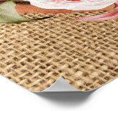 Poster Cowgirl premier rodéo ferme chevaux fête d'anniver (Coin)