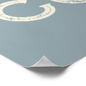 Poster Cowgirl Western Typographie Cabine de Ranch rétro (Coin)