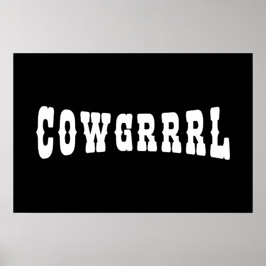 POSTER COWGRRRL (Devant)