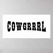 POSTER COWGRRRL (Devant)