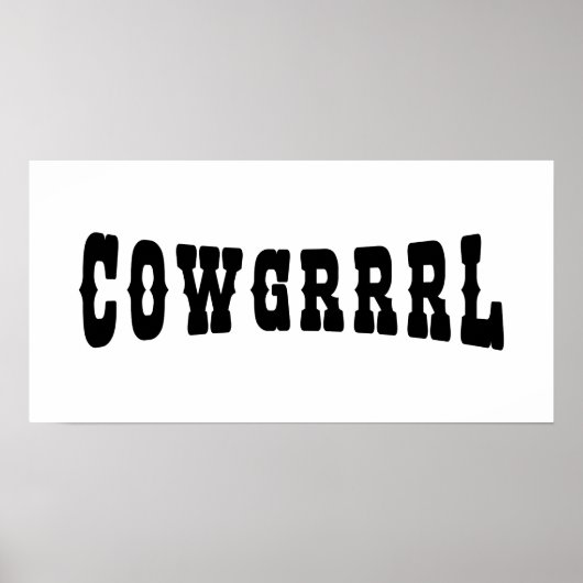 POSTER COWGRRRL (Devant)
