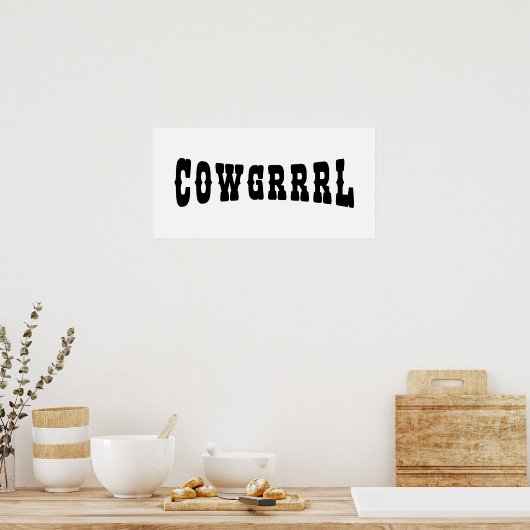 POSTER COWGRRRL (Cuisine)