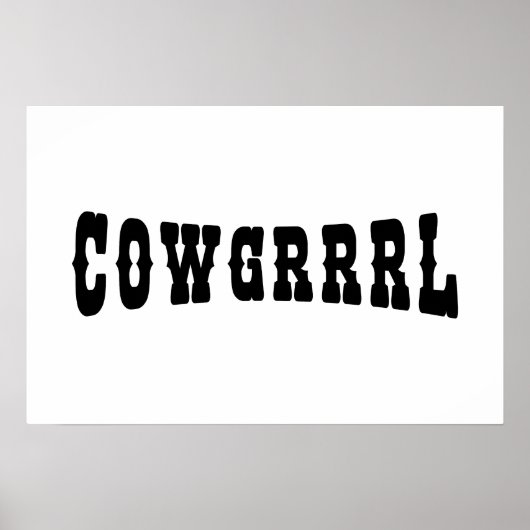 POSTER COWGRRRL (Devant)