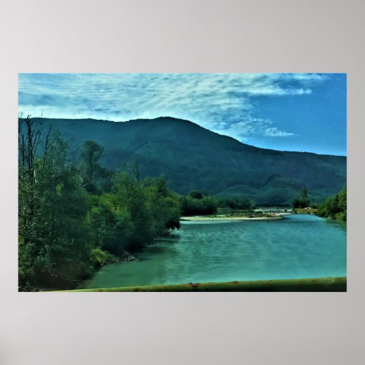 Poster Cowlitz River, Randle, Washington (Devant)