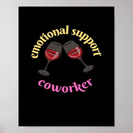 Poster Coworker d'aide émotionnelle - Classique précieux (Devant)