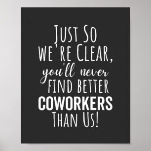 Poster Coworker Moving Leaving