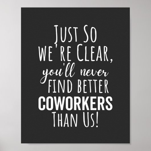 Poster Coworker | Moving | Leaving (Devant)