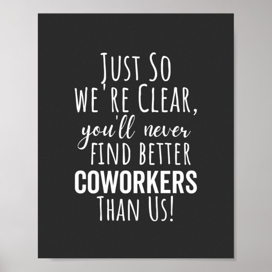 Poster Coworker | Moving | Leaving (Devant)