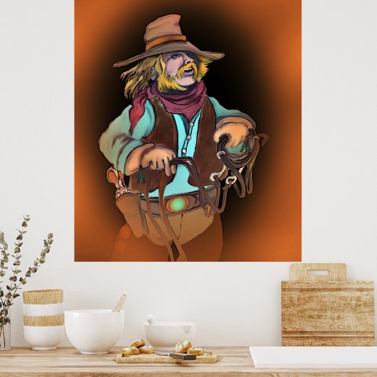 Poster cowpoke (Cuisine)