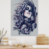 Poster Coyolxauhqui (Cuisine)