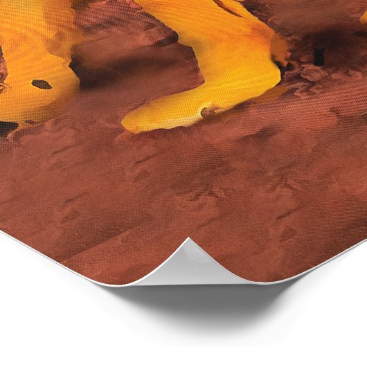 Poster Coyote "Coyote Howling" (Coin)