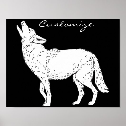 Poster Coyote Howling Thunder_Cove (Devant)