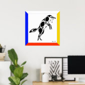 Poster Coyote rebondissant (Bureau à domicile)