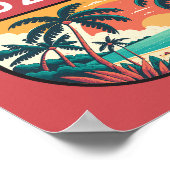 Poster Cozumel Mexico Retro Emblem (Coin)