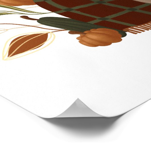 Poster Cozy Autumn Girl (Coin)