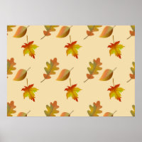 Cozy autumn maple leaves oak leaves