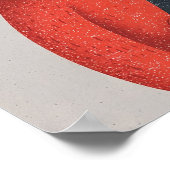 Poster Cozy Greyhound Dog Poster–Anthropomorphic Pet Art (Coin)