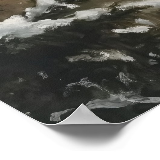 Poster Cozy Snowman with Coffee Christmas Wall Art (Coin)