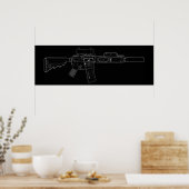 Poster CQBR MK18 Mod 0 (Cuisine)