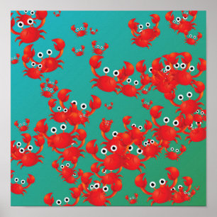 Poster Crab world