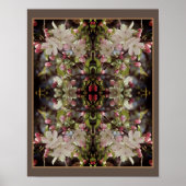 Poster Crabapple Blossoms Vintage Abstrait (Devant)
