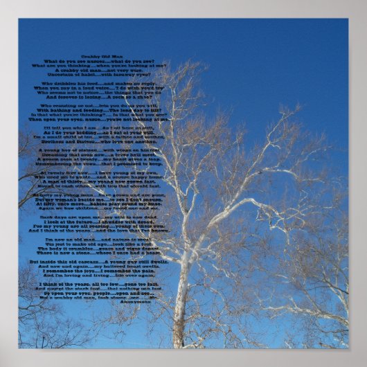 Poster Crabby Old ManQue voyez-vous nur... - Customisé (Devant)