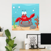Poster Crabe (Bureau à domicile)