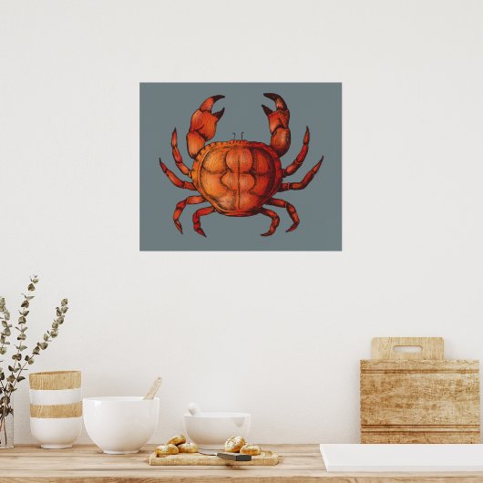 Poster Crabe (Cuisine)