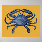 Poster Crabe bleu (Devant)