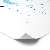 Poster Crabe bleu Abstrait (Coin)