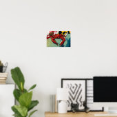Poster Crabe citoyen avec maillet et couteau (Bureau à domicile)