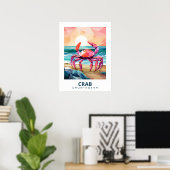 Poster Crabe, crustacé Oeuvre pour les amateurs de nature (Bureau à domicile)