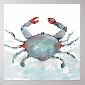 Poster Crabe d'aquarelle (Devant)