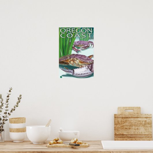 Poster Crabe de la côte de l'Oregon (Cuisine)
