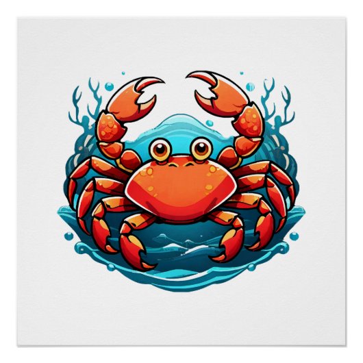 Poster crabe-drole (Devant)