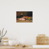Poster Crabe et Mullet rouge (Cuisine)