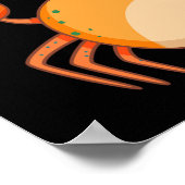 Poster Crabe Funny Crabe Pun Dark BG (Coin)