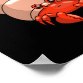Poster Crabe Heureux Petit (Coin)