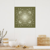 Poster crabes en cercle (Cuisine)