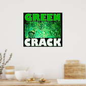 POSTER CRACK VERT (Cuisine)