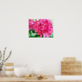 Poster Crackle d'oeuf rosé chaud Rhododendron Abstrait (Cuisine)