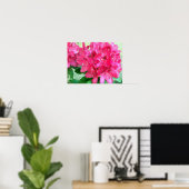 Poster Crackle d'oeuf rosé chaud Rhododendron Abstrait (Bureau à domicile)