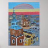 Poster Cracovie Pologne (Devant)